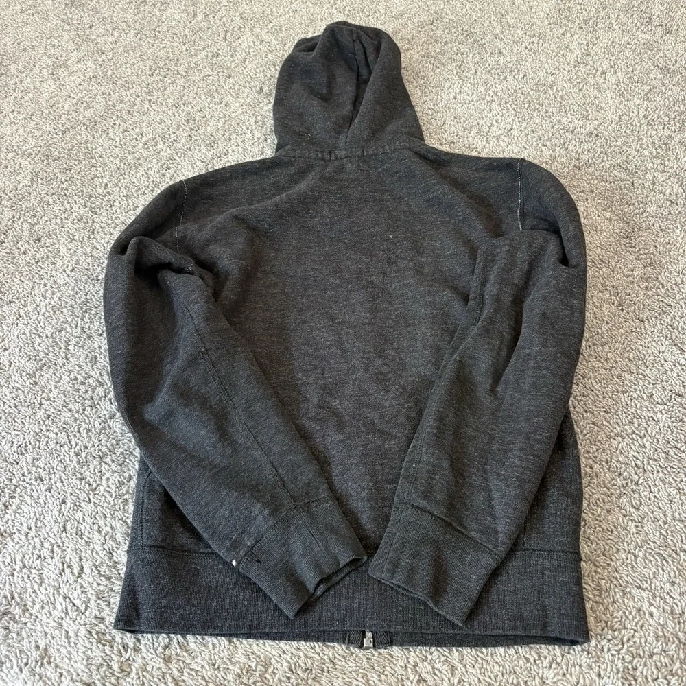 Polo Ralph Lauren Hoodie Full Zip Waffle Hood Double Knit Terry Y2K Mens S Small